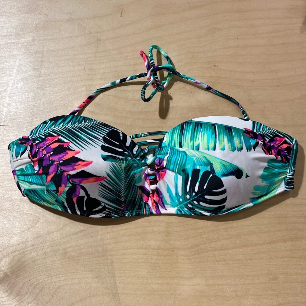 NOBO Tropical Print Bikini Top size Large (11-13) (AL) - Picture 3 of 15